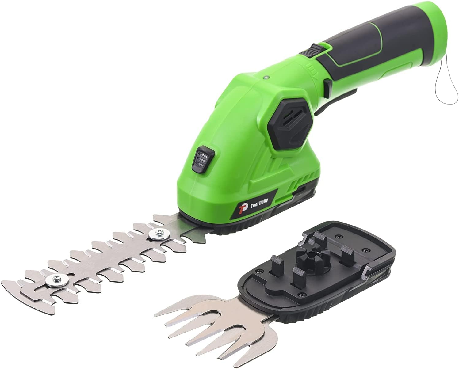 Cordless Hedge Trimmer - 2 in 1 Grass Trimmer Handheld Trimmer, 7.2V Electric Grass Cutter with Rechargeable Battery, One-Hand Handheld Shrubber Trimmer Grass Clippers for Garden and Lawn Pack of 2