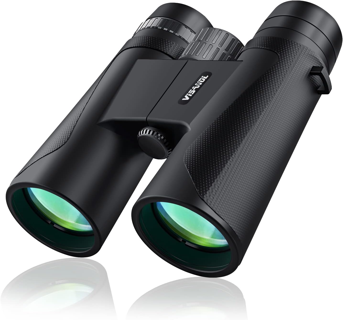Visanol Binoculars, 12x42 Binoculars for Adults Compact Lightweight, BAK4 Prism HD Professional Binoculars for Bird Watching Hunting Travel Concert Outdoor Sports