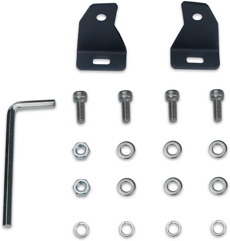 4WDKING Universal Fit Side Mounting Bracket, S5 Single Row Straight or Curve LED Light Bar Brackets