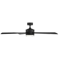Modern Forms FR-W1801-60L Wynd 60x22 Ceiling Fan with LED Light Kit 3000K / Matte Black