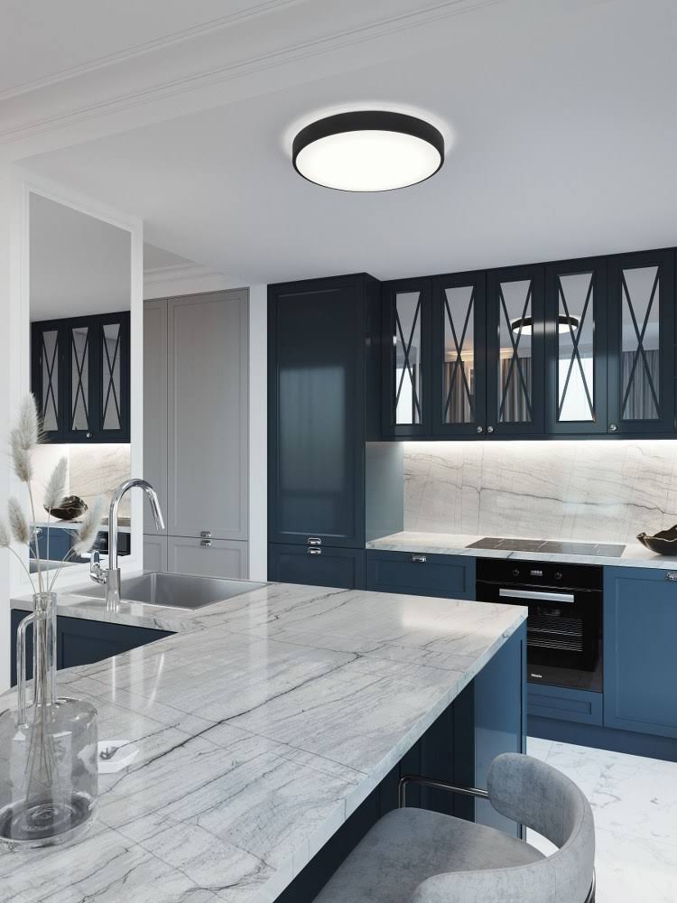 AFX-OTVF1932LAJD1BK-Octavia - 19 inch 184W 4 LED Flush Mount Black