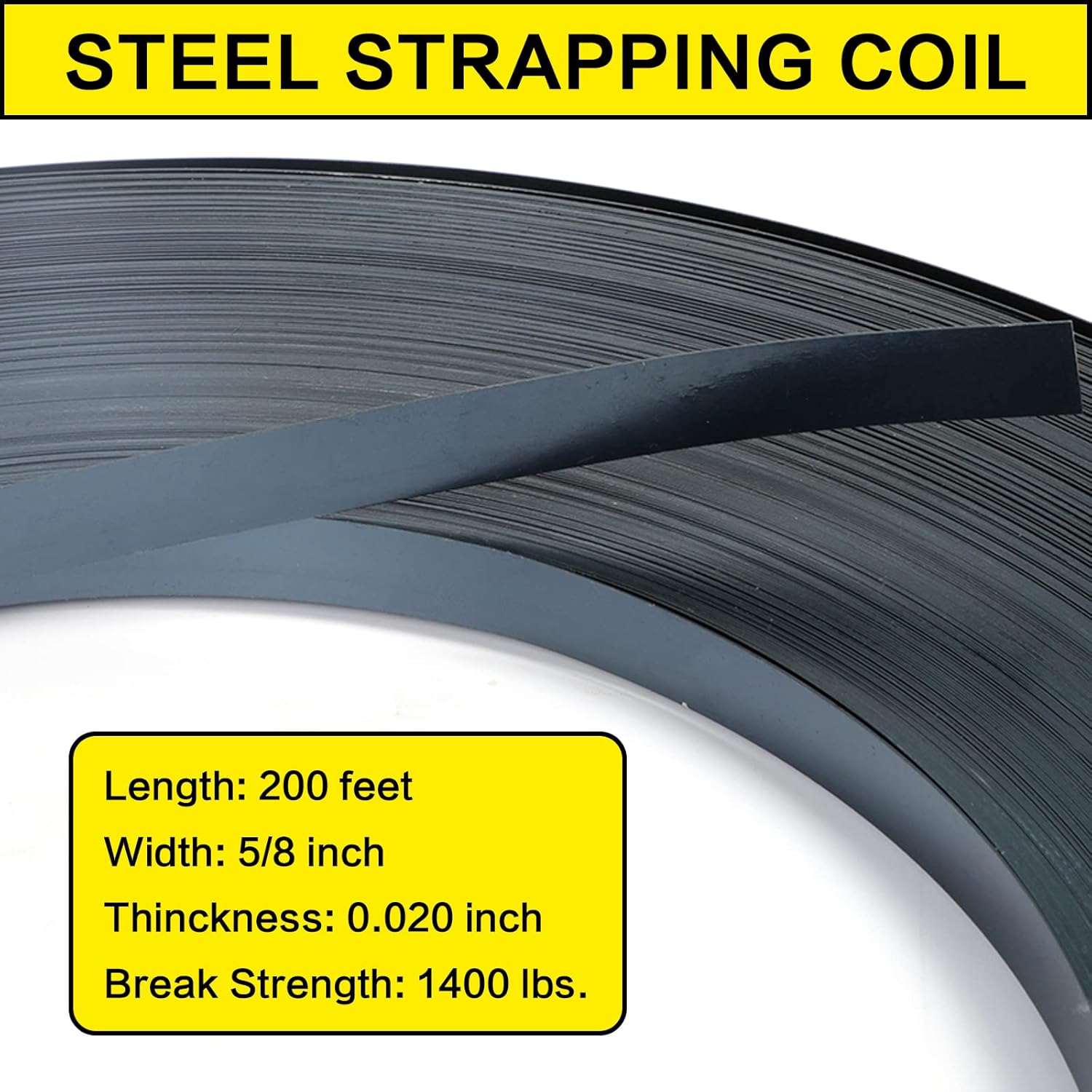 SGULLER Steel Strapping Banding Coil 5/8