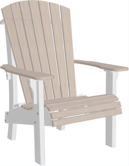 LuxCraft Adirondack Chair - Senior Height | Rocking Furniture, Birch on White