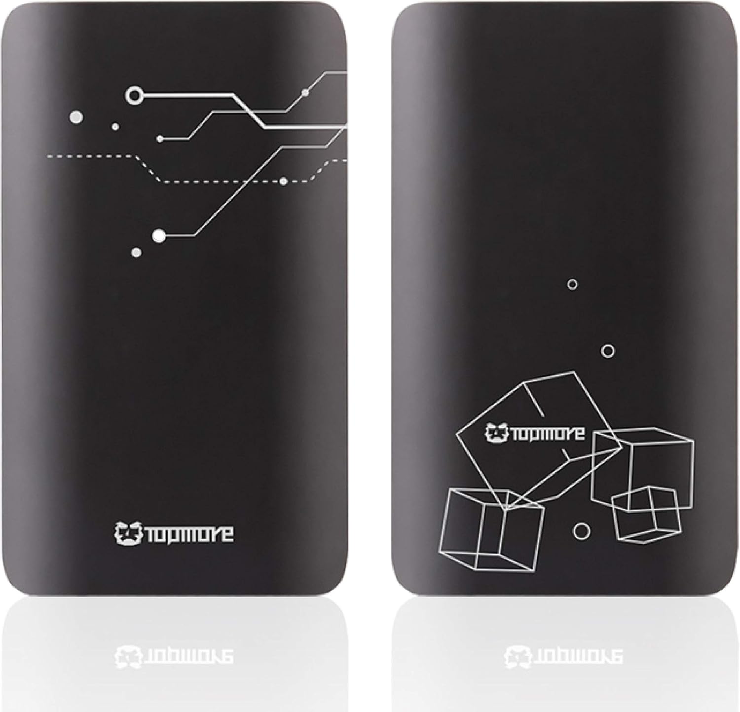 TOPMORE TS1 512GB Portable SSD TLC NAND Flash Type C External Solid State Drive | External Hard Drive for Smartphones | Up to 485.8MB/s | Made in Taiwan Pack of 2