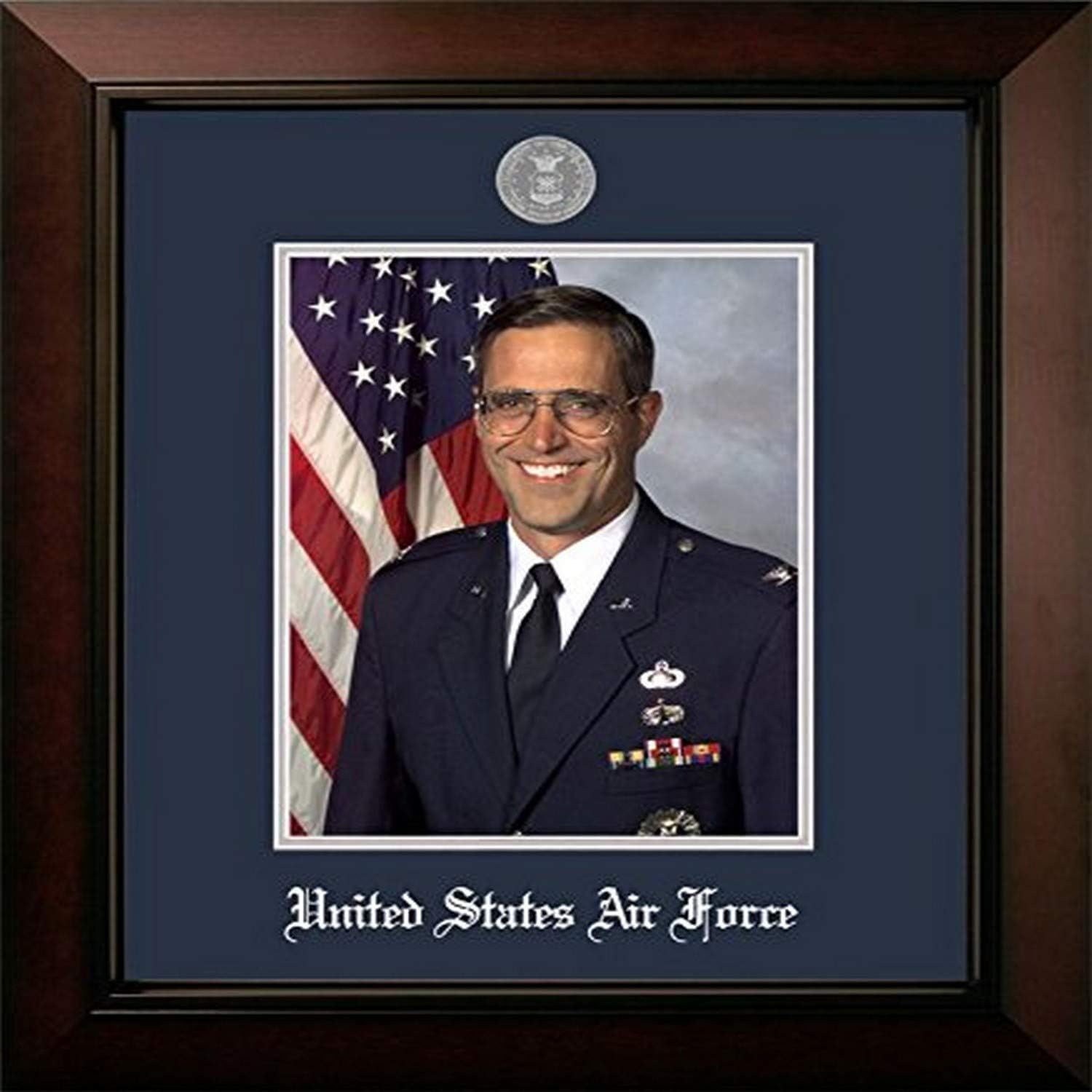 Campus Images AFPLG002 Air Force Portrait Legacy Frame with Silver Medallion, 8