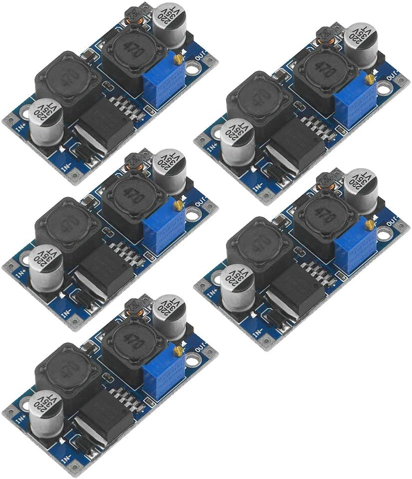 XINGYHENG 5Pcs XL6009 DC-DC Buck Boost Voltage Converter Power Module 4A 400KHz Adjustable Switch Module 3.8-30V to 1.25-35V Power Supply Module for Solar Panel Pack of 2