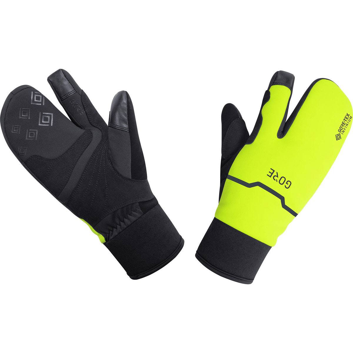 Gore Wear Thermo Split Gore-Tex Infinium Long Gloves Black Neon