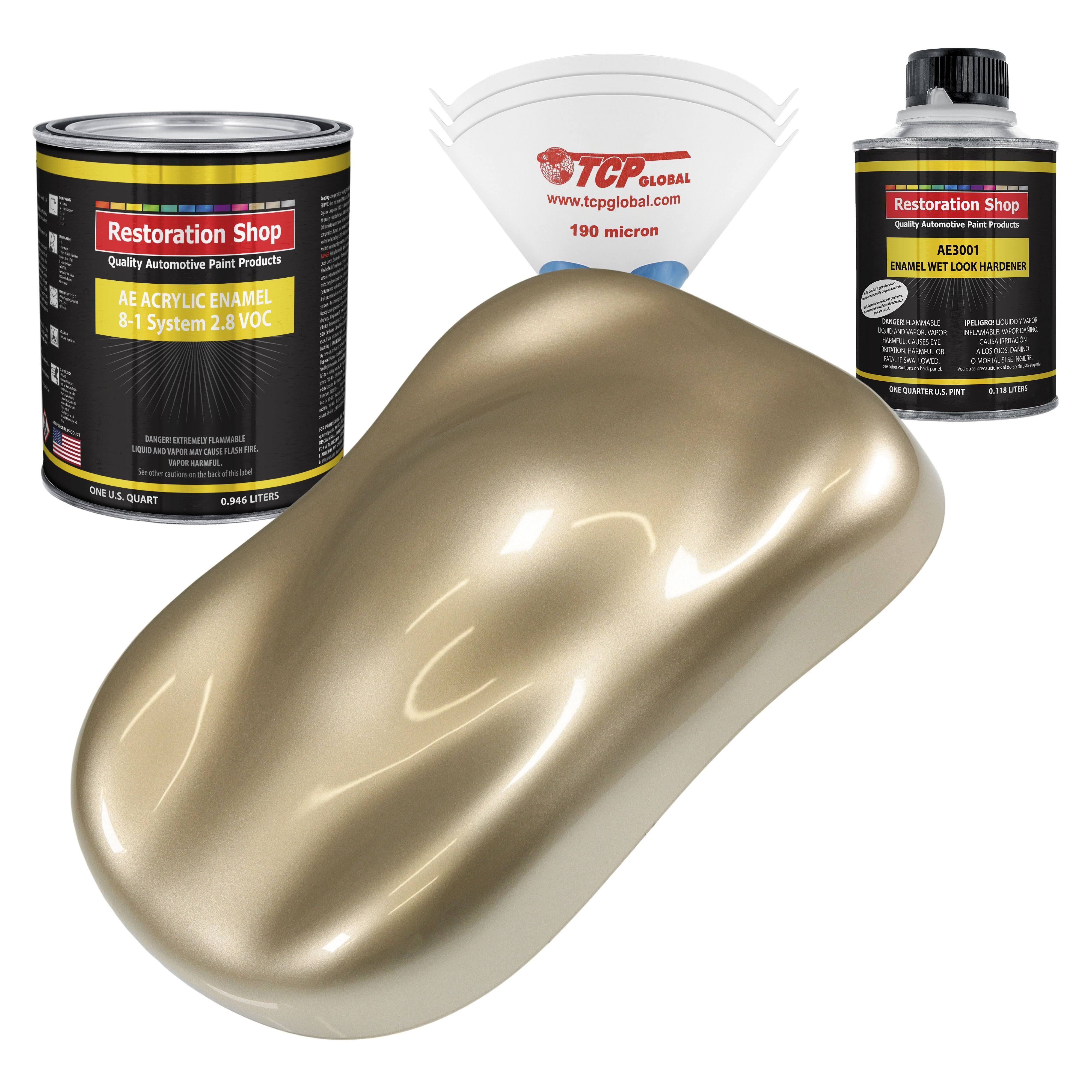 Driftwood Beige Metallic Quart Kit Single Stage Acrylic Enamel Auto Body Paint