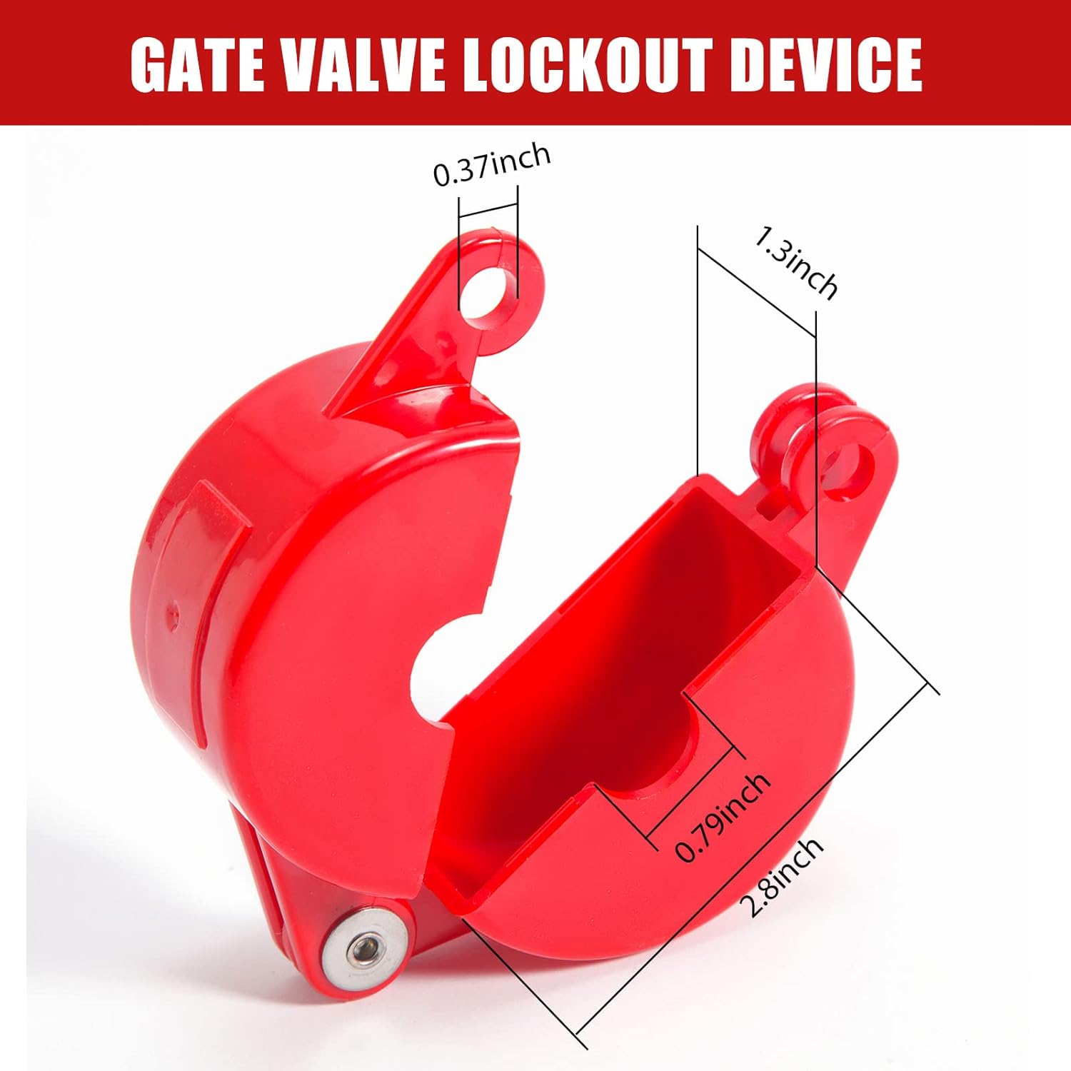 OMGTMD Gate Valve Lockout Lock Out Tag Out Valve Locks for Gas, Water Spigot, and Faucet Locks Outdoor 1 to 2.5 Inch 5 Pack