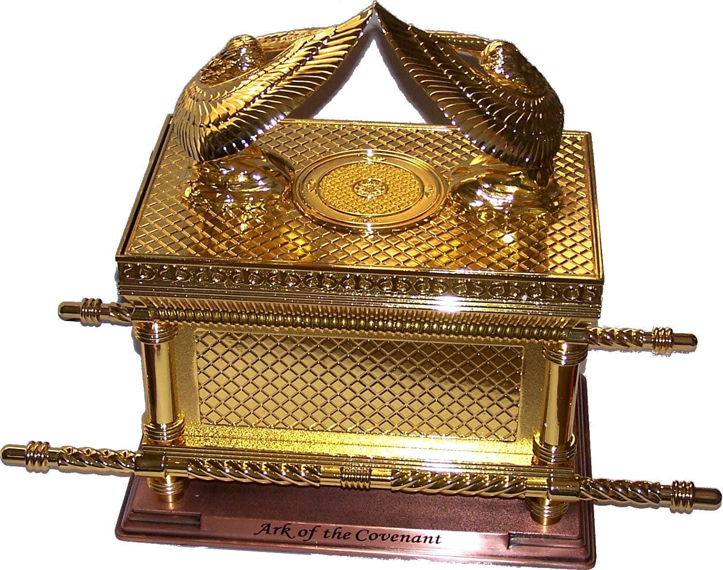 Holy Land Market The Ark of The Covenant Gold Plated (Medium, Ark and Contents) Pack of 2