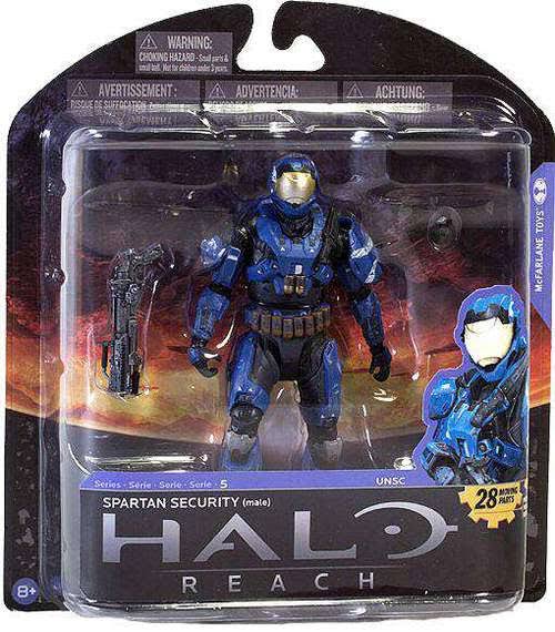 McFarlane Toys Halo Reach Series 5 Spartan Security Exclusive Action Figure [Blue, Loose]