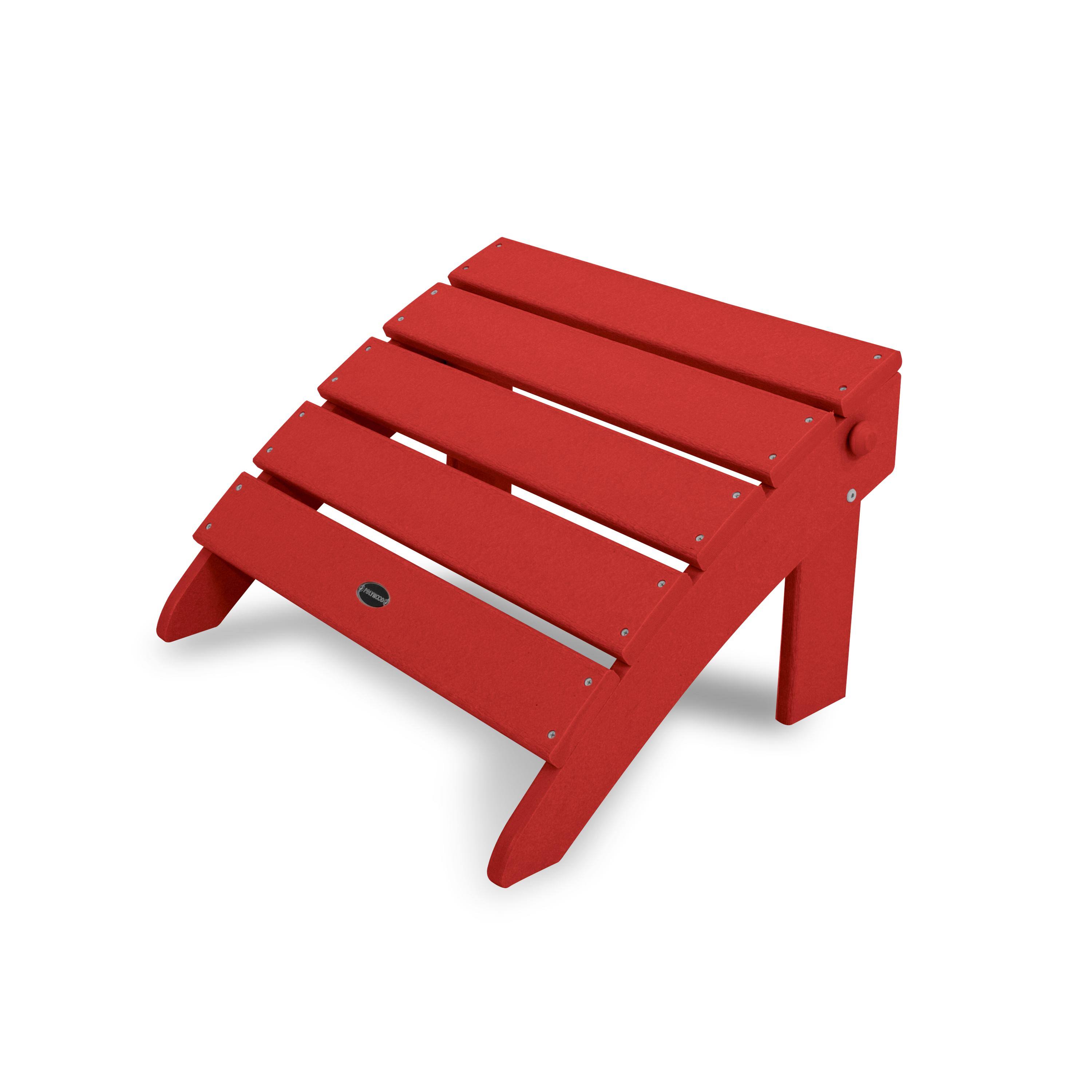 POLYWOOD Classic Adirondack Ottoman - Sunset Red