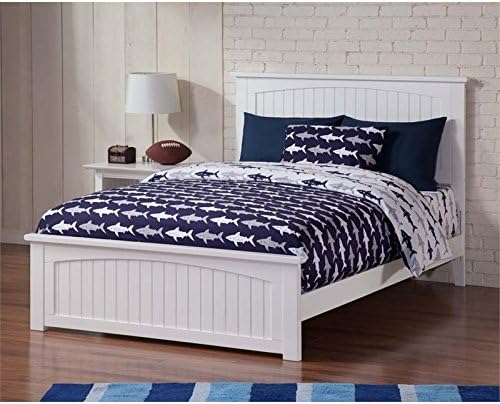 Leo & Lacey Full Panel Bed in White