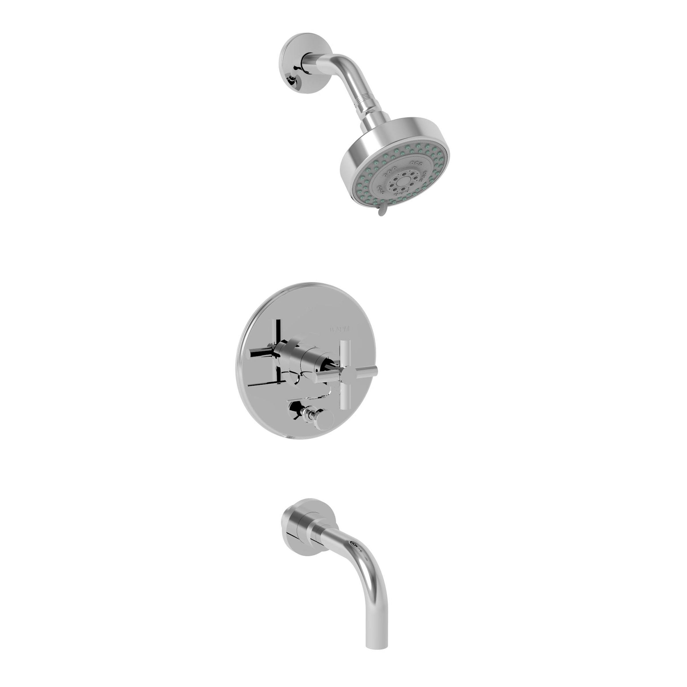 Newport Brass 3-992BP/56 East Linear Balanced Pressure Tub and Shower Trim Set Flat Black