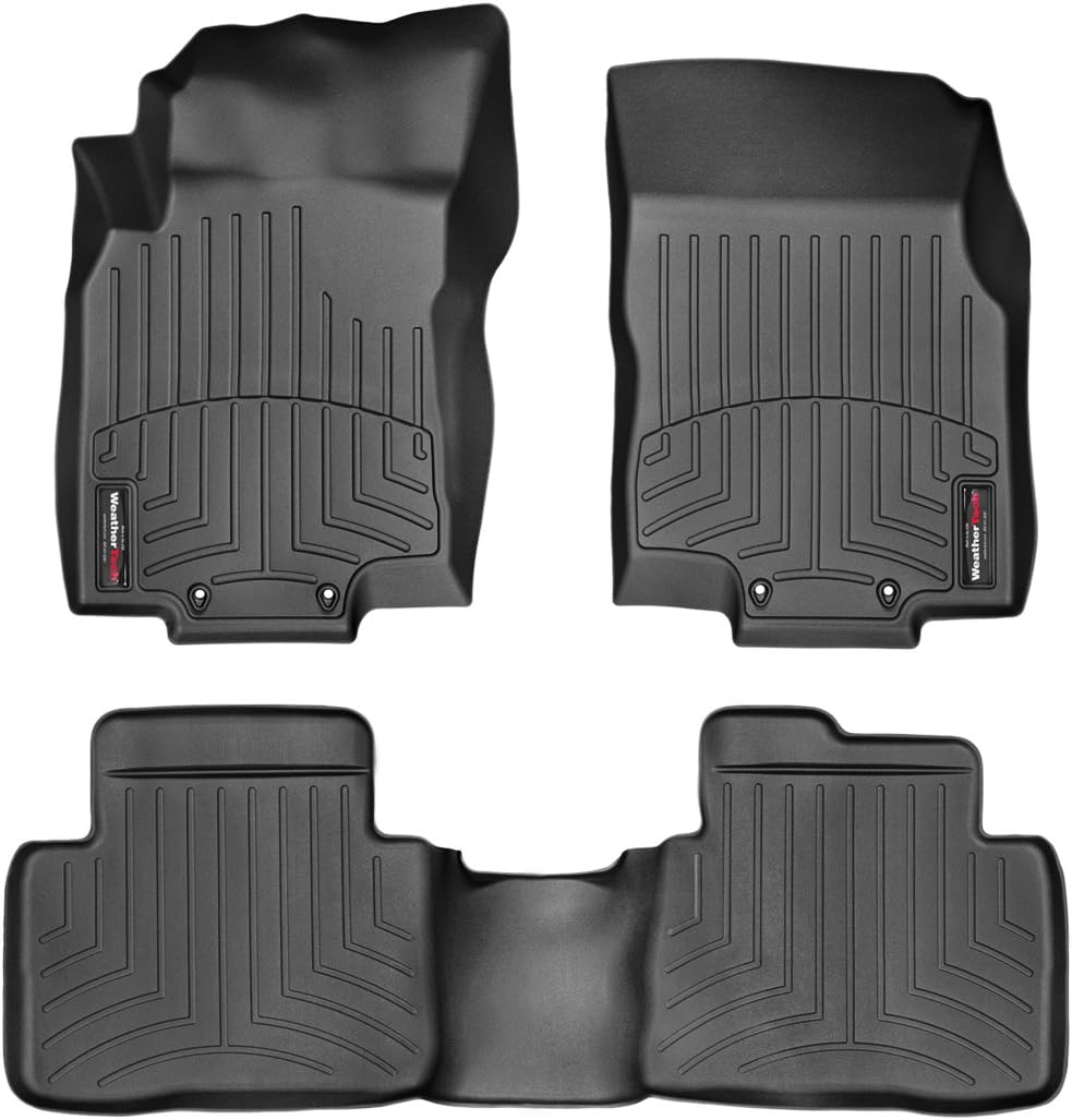 WeatherTech Custom Fit FloorLiner for 2014-2019 Nissan Rogue - 1st & 2nd Row (Black)