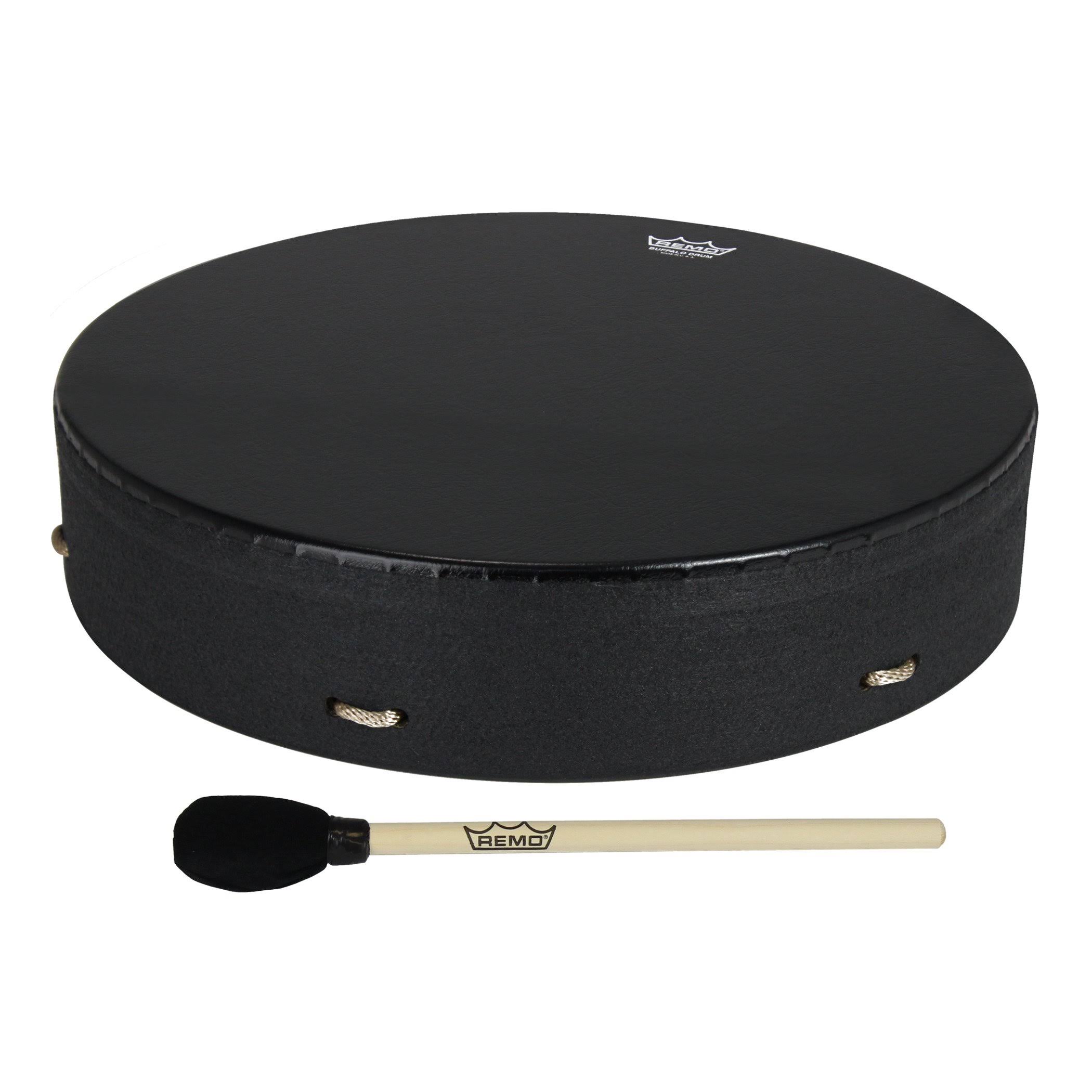 Remo Bahia Buffalo Drum Black Earth 16 inch