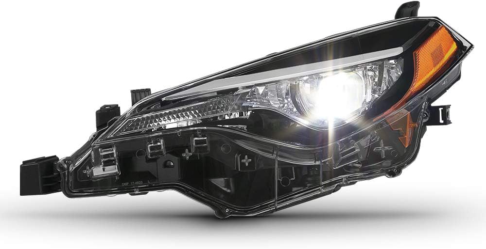 ACANII - For 2017-2018 Toyota Corolla L LE ECO Factory OE Style LED Projector Headlight Headlamp LH Left Driver Side