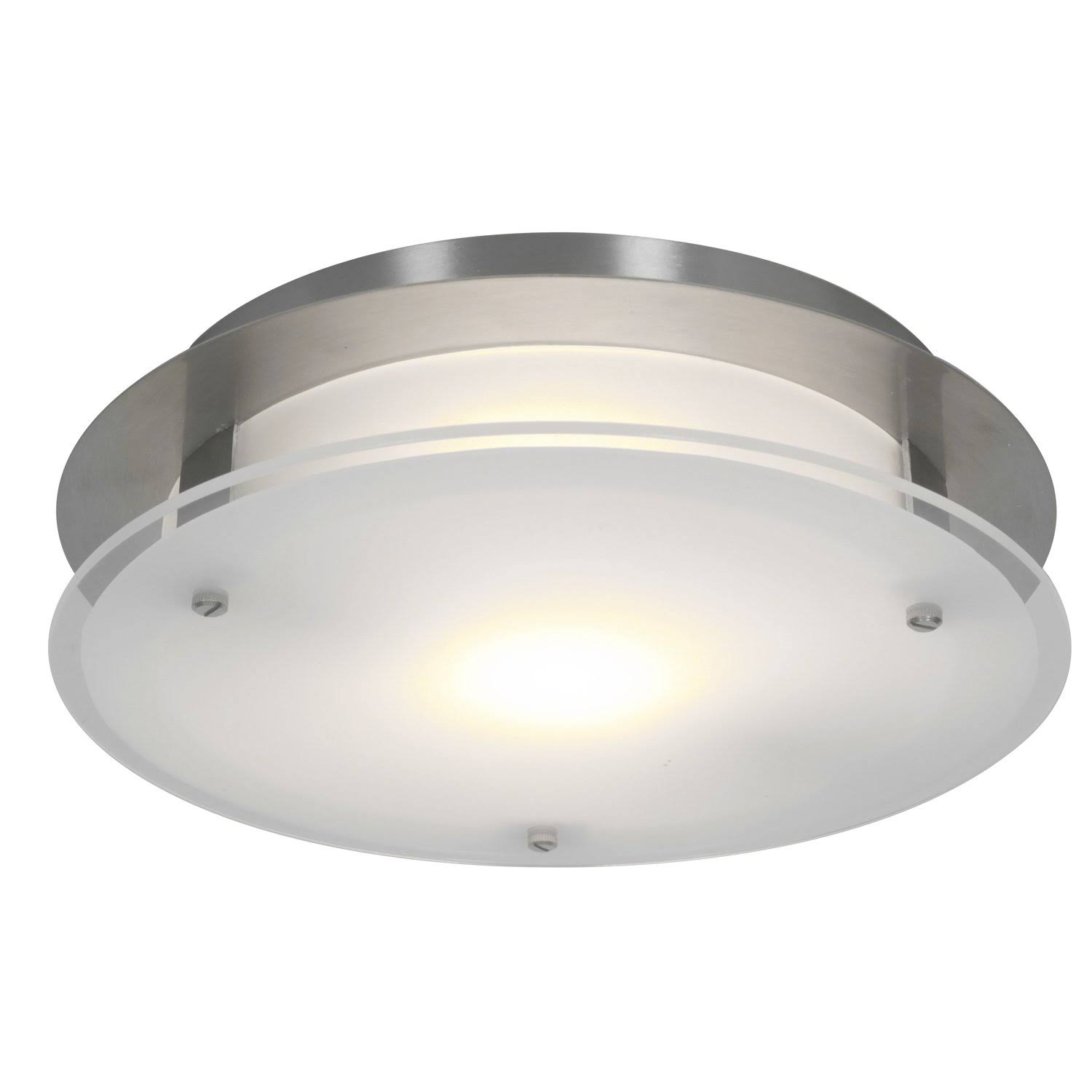 Access Lighting-50037LED-BS/FST-VisionRound - One Light Flush Mount