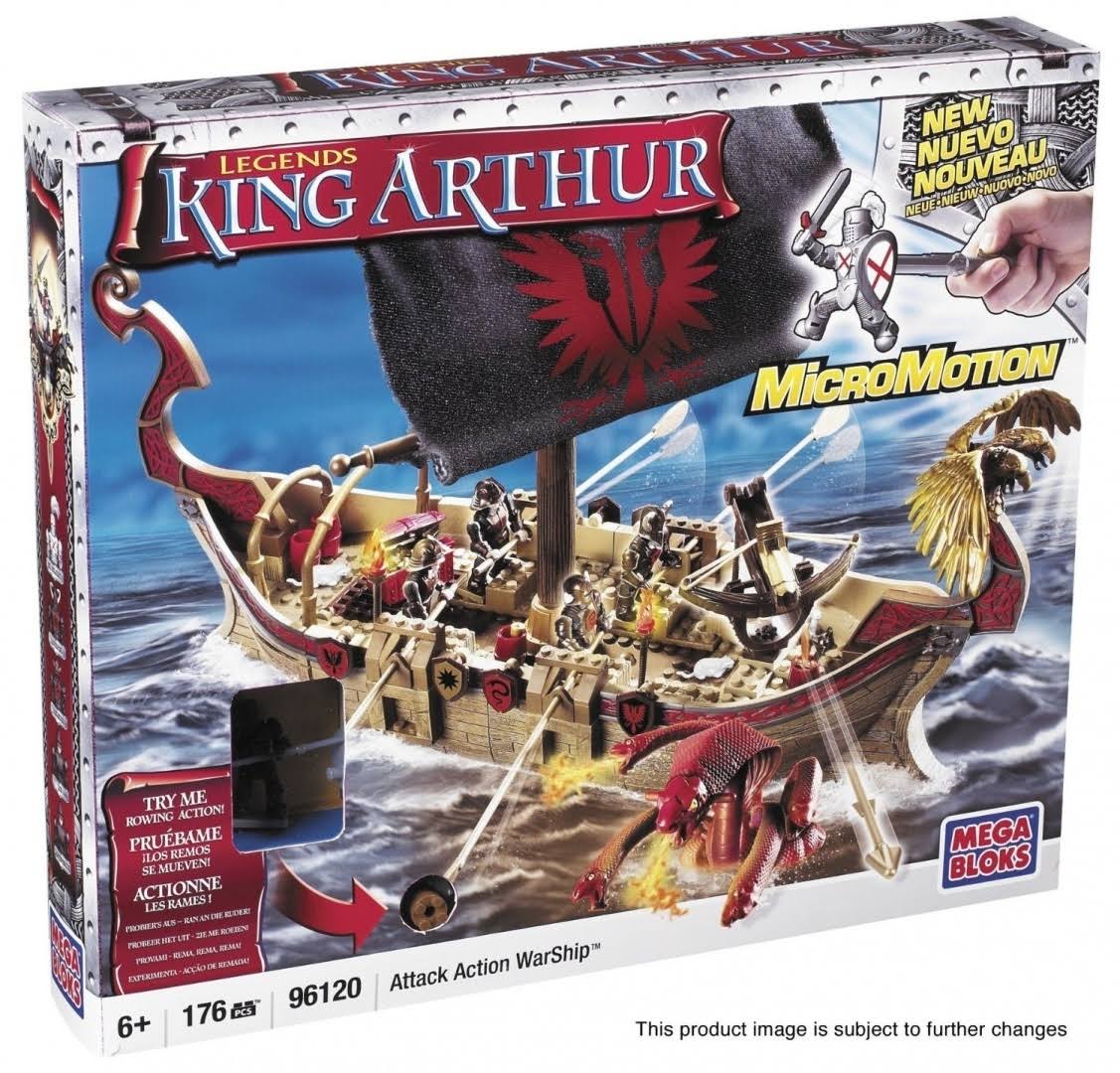 Mega Bloks 96120 King Arthur Attack Action Warship