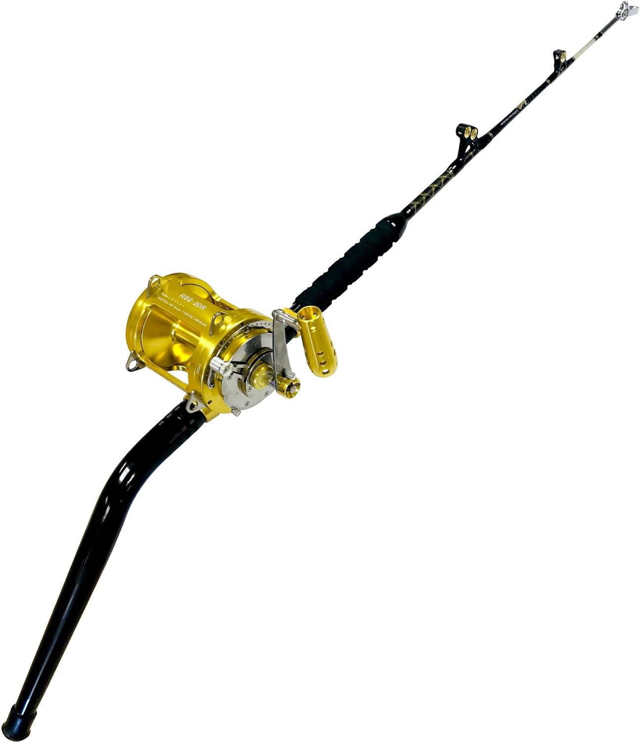 EatMyTackle 80 Wide 2 Speed Reel on a Long Dredge Rod