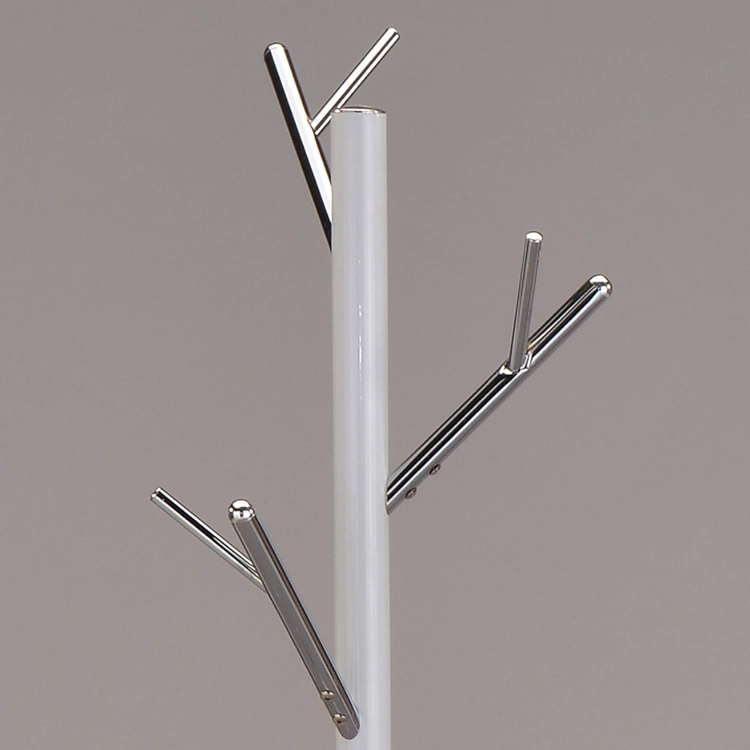 WHI Contemporary Metal White Coat Rack