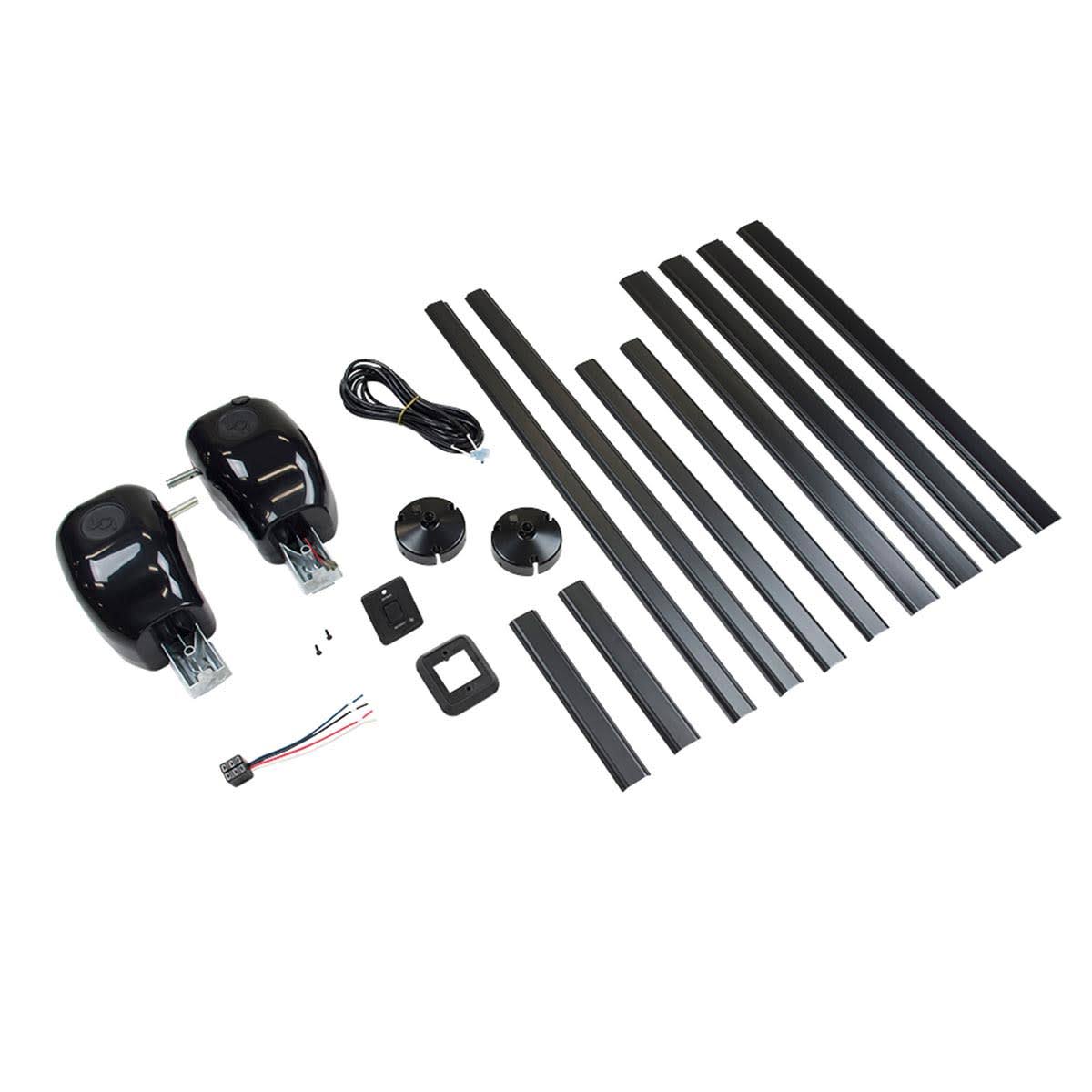 Solera 329251 Manual Pull Style to Power Awning Conversion Kit-Black