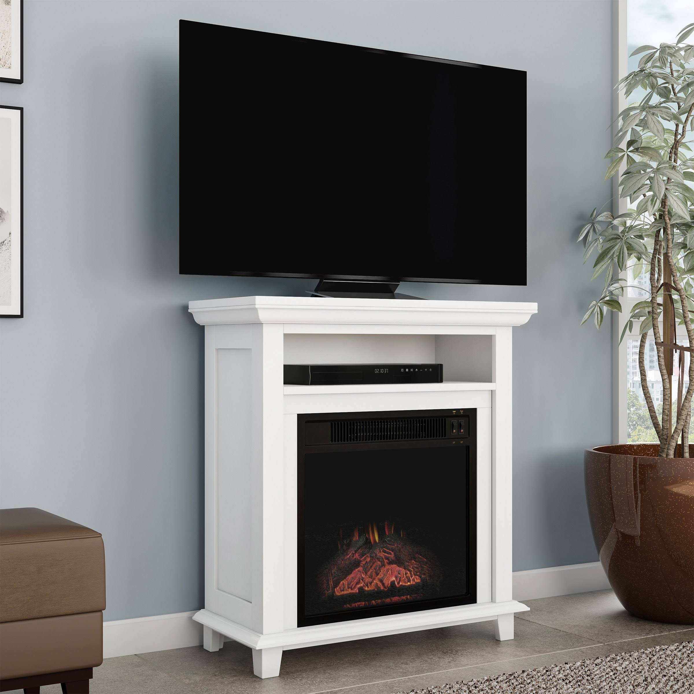 Hastings Home 367582Tsc Electric Fireplace TV Stand, 29x22 Freestanding