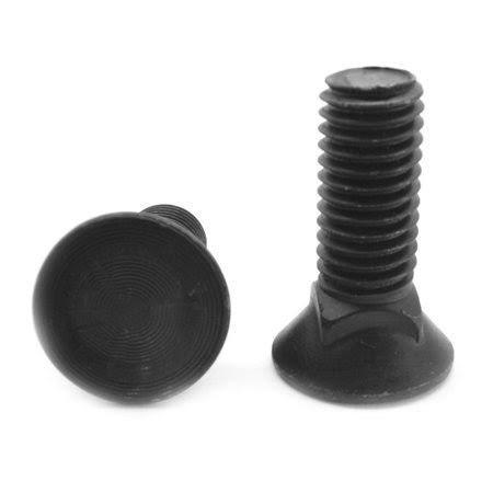 5/8-11x3 Coarse Thread Grade 8 Plow Bolt #3 Flat Head Medium Carbon Steel Thermal Black Oxide Pk 150