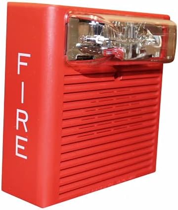 WHEELOCK ASWP-24MCWH-FR - Red Horn Strobe, Wall, Wheaterproof Pack of 2