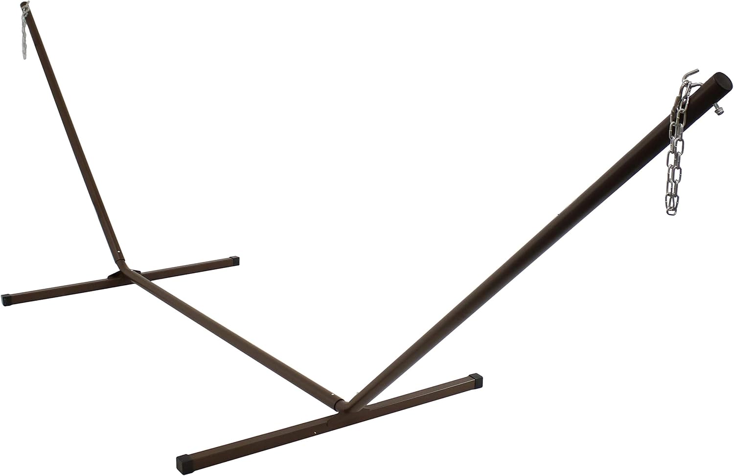 Sunnydaze 12 Foot Hammock Stand with Heavy-Duty Steel Beam Construction - Large 2 Person Hammock Stand - 350-Pound Capacity - Black