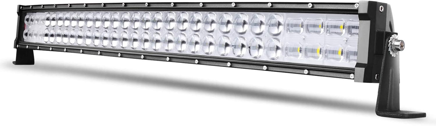 AUTOSAVER88 LED Light Bar 32 Inch Led Work Light 360W 9D 36000LM Curved, Updated Chipset Spot & Flood Combo Beam Off Road Driving Light Bright Compatible with Jeep Bumper Trucks Boats ATV Pack of 2