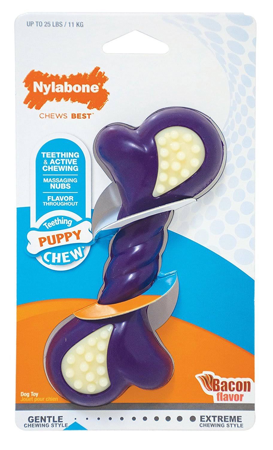 Nylabone Just for Puppies Double Action Bone Puppy Dog Teething Chew Toy