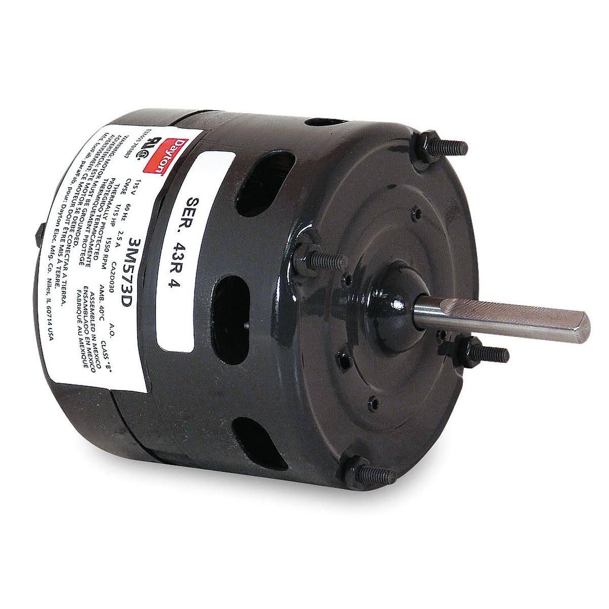 Dayton 3M573D HVAC Motor, 1/15 HP, 1550 RPM, 115V