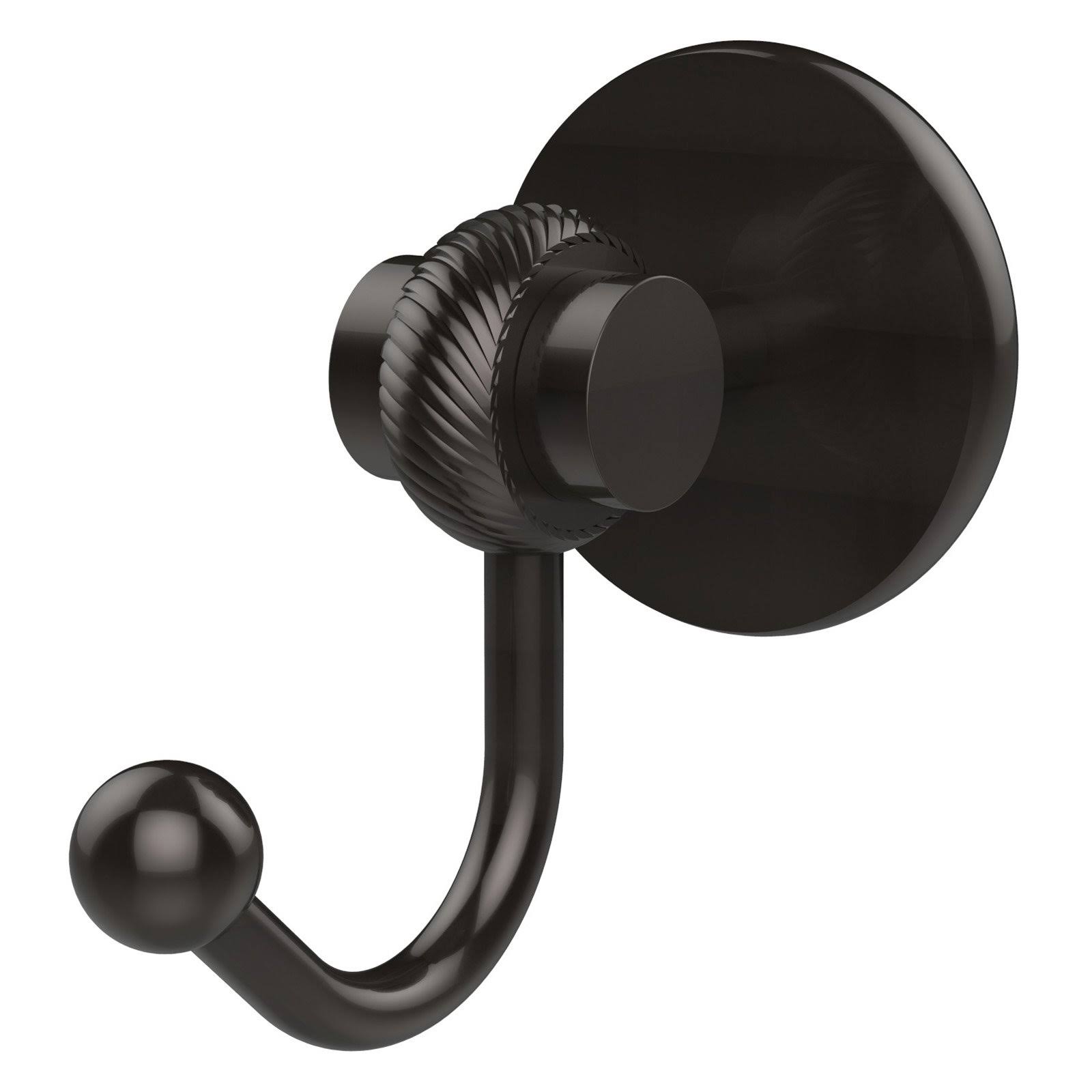 Allied Brass 7220T-ORB Satellite Orbit Two Collection Robe Hook with Twisted Accents Oil Rubbed Bronze