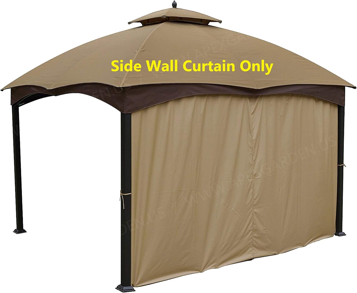 APEX GARDEN 12-ft Privacy Panel Curtain / Side Wall Sunshade (One Side Only)