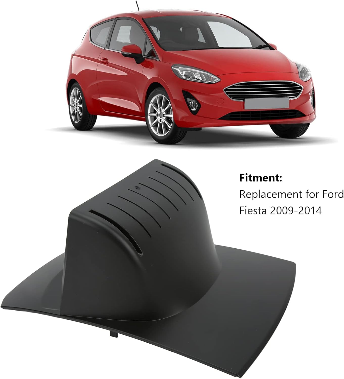 Dash Radio Fascia 9in 2Din Car Dash Radio Stereo Fascia Navigation Frame Auto Accessory Replacement for Fiesta 2009‑2014 Pack of 2