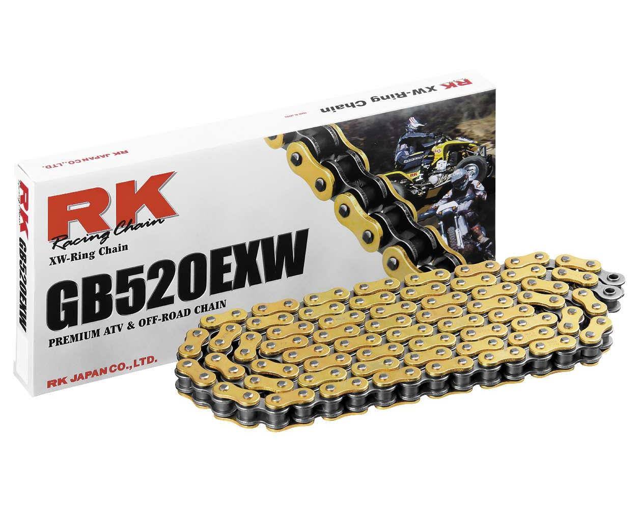 RK GB520EXW-96 520 EXW XW-Ring Chain - 96 Links - Gold/Black