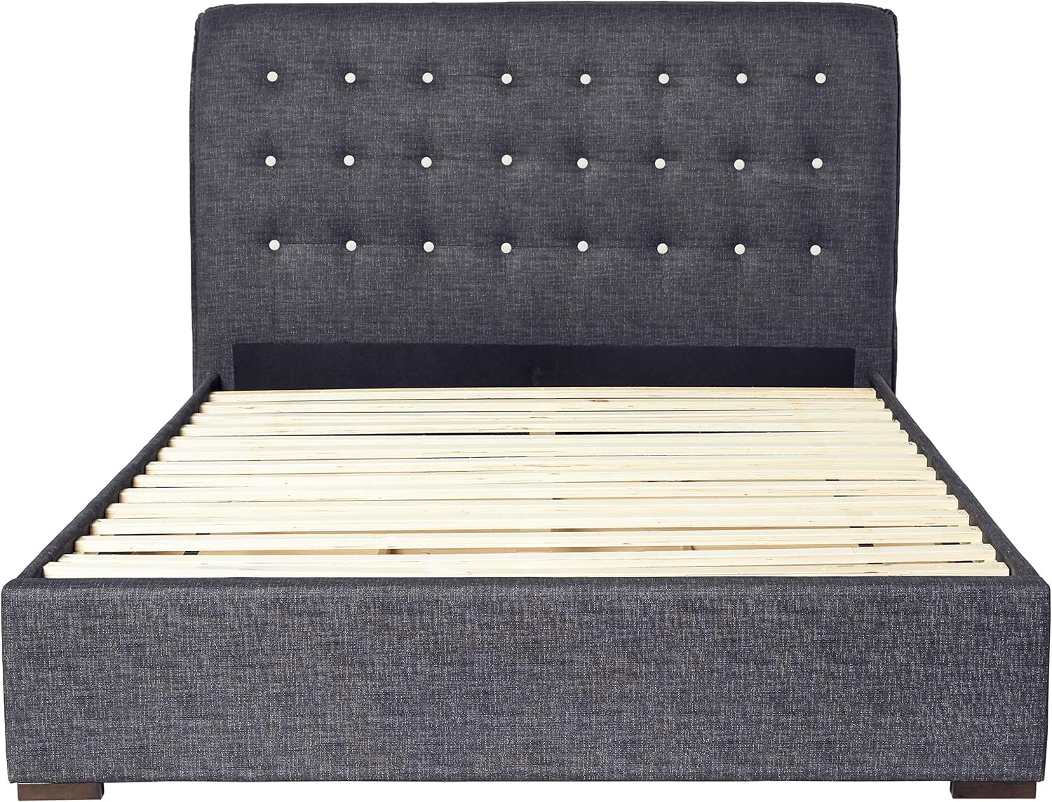 ACME Drorit Queen Bed w/Storage - 25680Q - Dark Gray Fabric