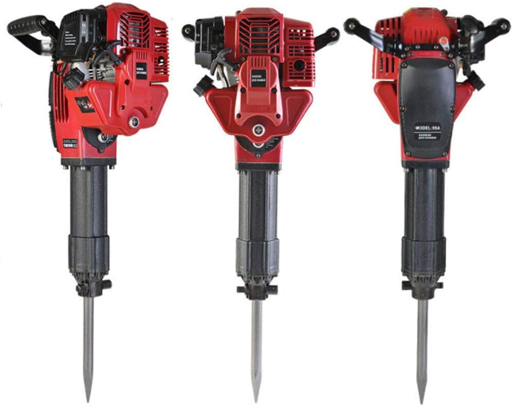 52CC G-a-s Jack Hammer-2 Stroke G-a-s Powered Petrol Demolition Jack Hammer-for Construction Concrete Floor Stone Breaker Punch Drill Chisel