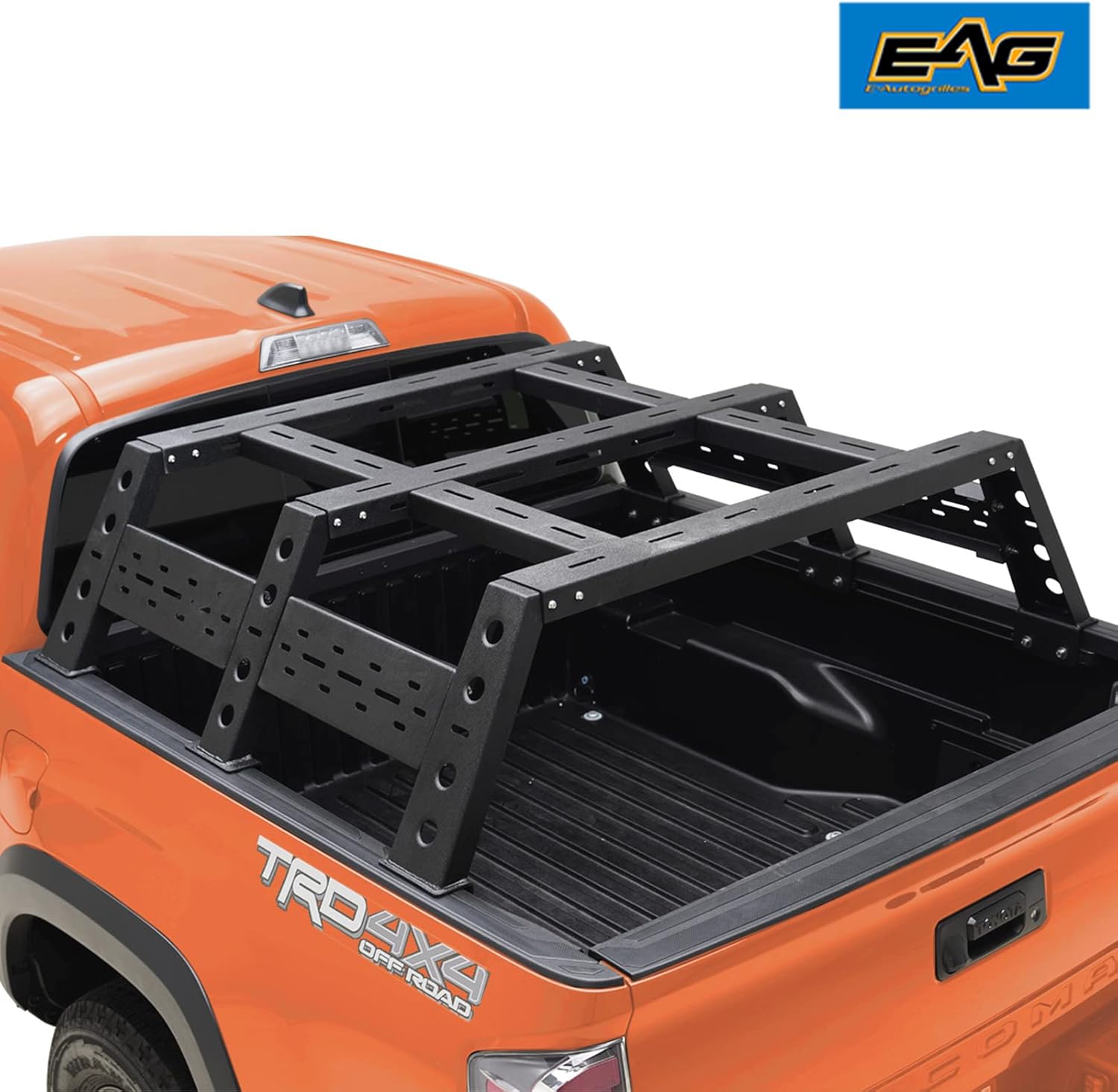 EAG Bed Rack Tacoma Cargo Carrier Bed Rails Cargo Carrier Compatible with Tacoma 2016-2021 Pickup Truck