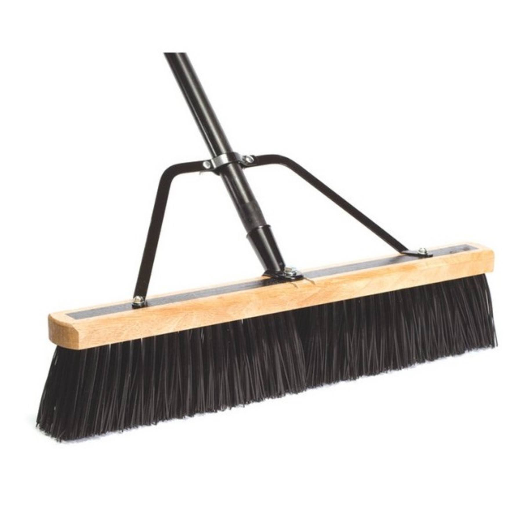 Dqb Industries 24x22 Push Broom with Handle u0026 Brace