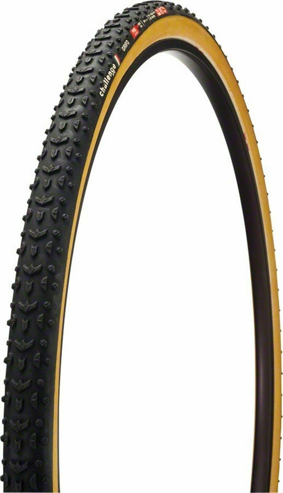 Challenge Grifo Pro Tire - 700 x 33 Tubular Black/Tan 300tpi