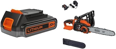 BLACK+DECKER 20V MAX* Cordless Chainsaw Kit, 10-Inch (LCS1020)