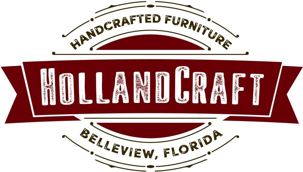 HollandCraft - 4 Inch Wooden Foot Stool - Hidden Wood Dowels (No Screws, Staples or Nails) Pack of 2