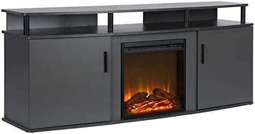 Beaumont Lane Electric Electric Fireplace Heater TV Console for TVs up to 70