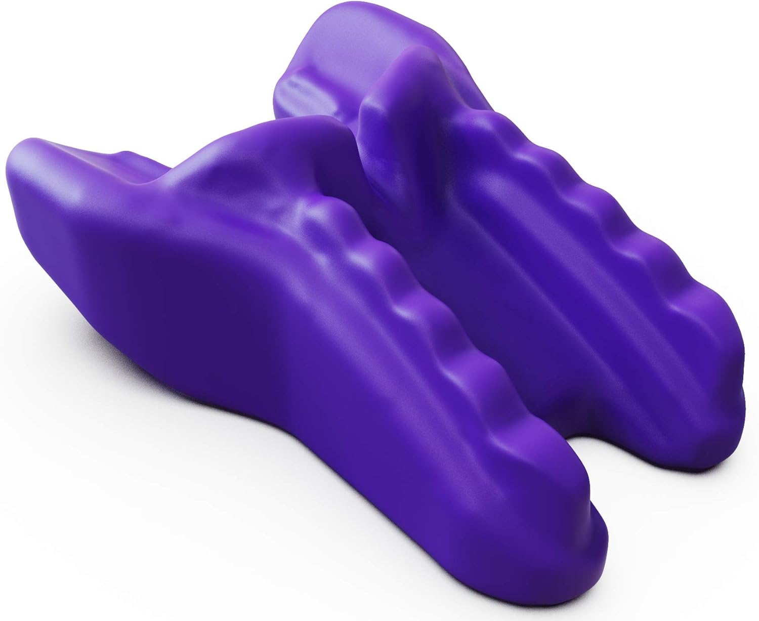 Cervical Traction Occipital Release Tool - Chiropractic Orthotic Device for Neck and Shoulder Pain Myofascial Thoracic Deep Tissue Trigger Point Therapy Massager and Posture Corrector with Acupressure