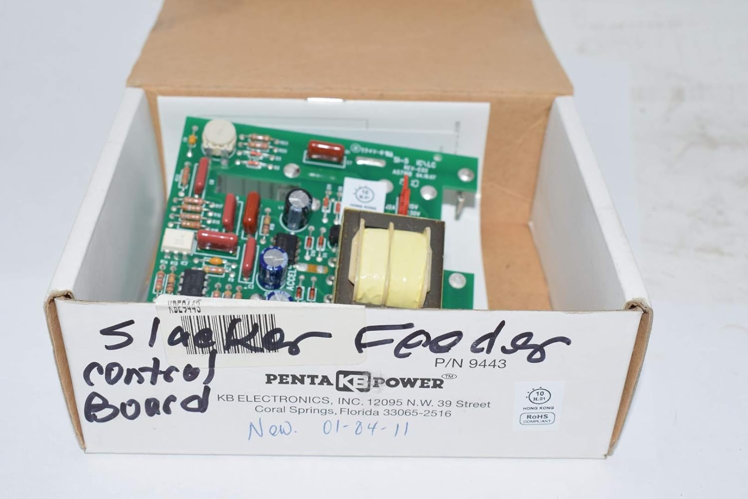 KB ELECTRONICS 9443 Barrier Terminal Board, 115-230 VAC, Signal Isolator Board, SI-5 Series, 50/60 HZ