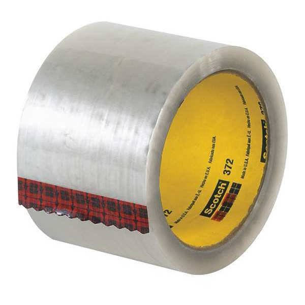 3x22 x 55 yds. Clear (6 Pack) 3M 372 Carton Sealing Tape
