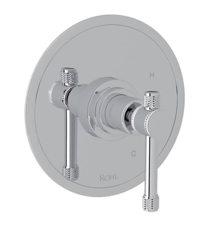 Rohl A2210LMULB Avanti Pressure Balance Trim Set with Metal Lever Handle and Without Diverter - Unlacquered Brass
