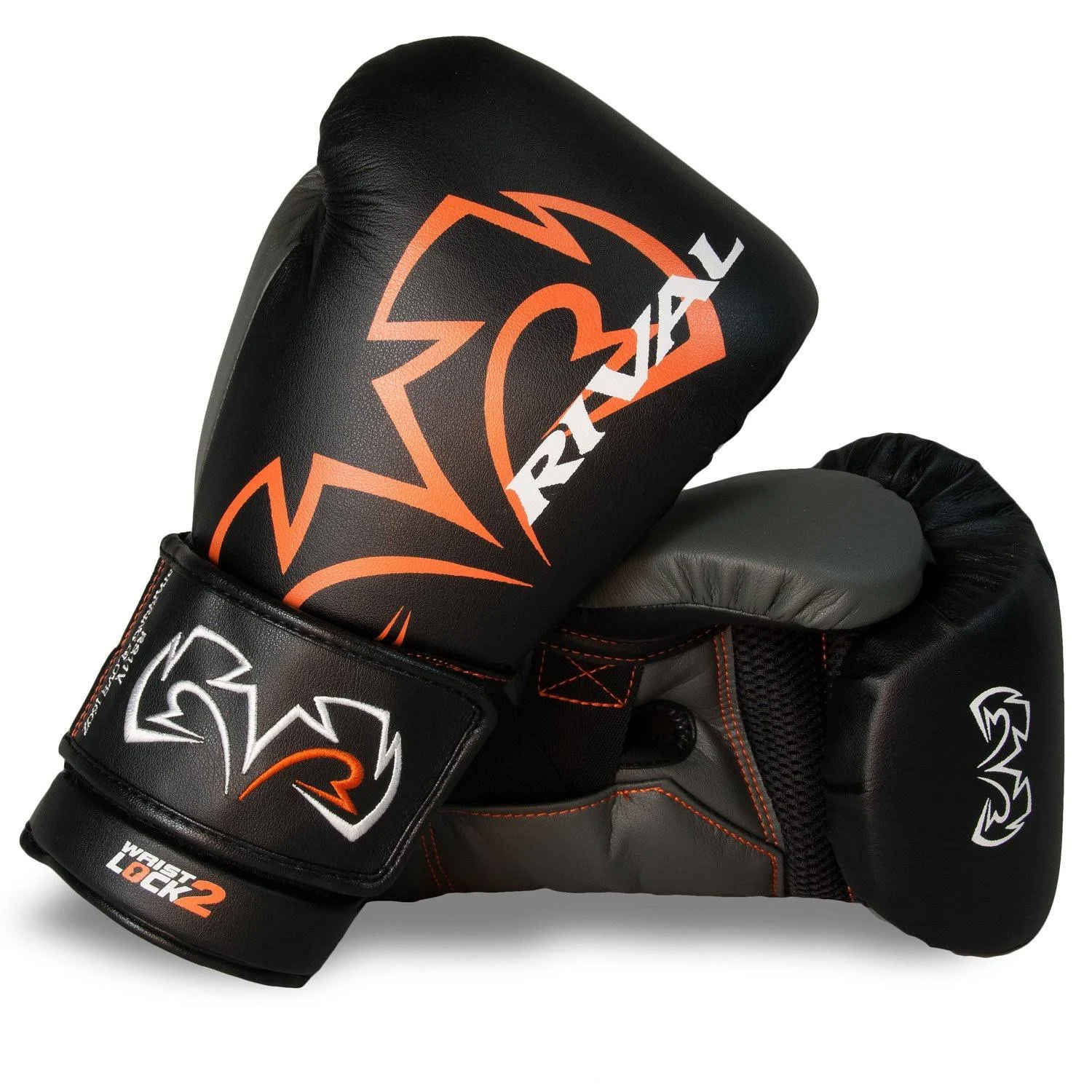 Rival Boxing Evolution Hook and Loop Sparring Gloves - Black